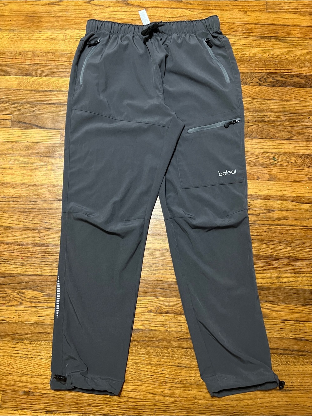 Baleaf Dark Gray Lightweight Jogger Pants with Zipper Pockets